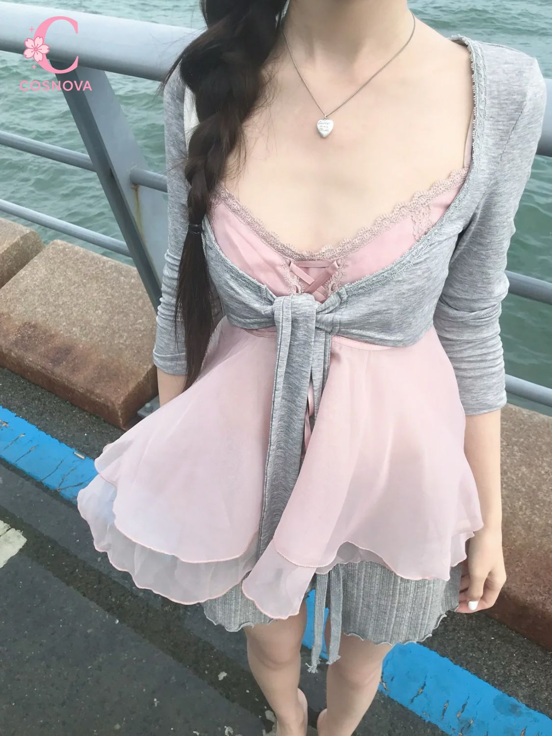 Elastic Lace Trim - Korean Sweet Summer 3 Piece Set
