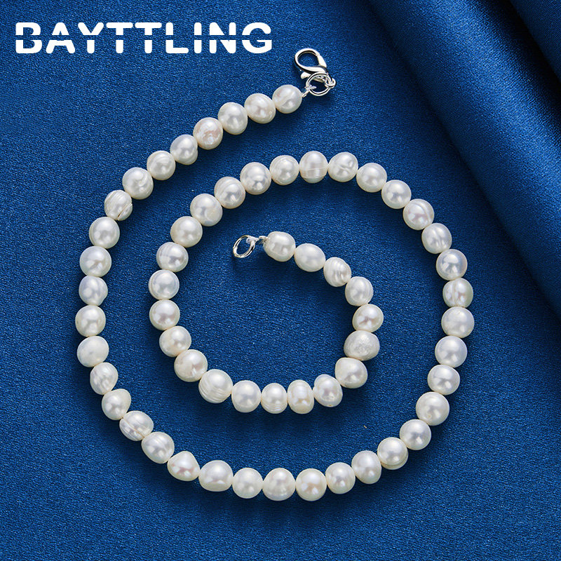 925 Sterling Silver Elegant Pe - огляд і ціна Pearl Trim Chain