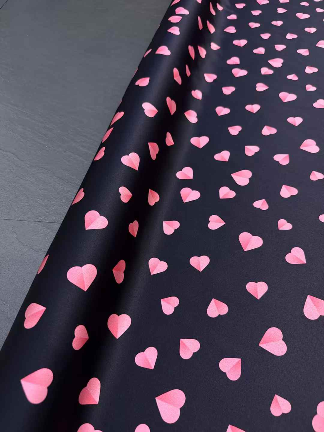 Pink Hearts Real Silk Fabric E - огляд і ціна Crystal Mesh Fabric