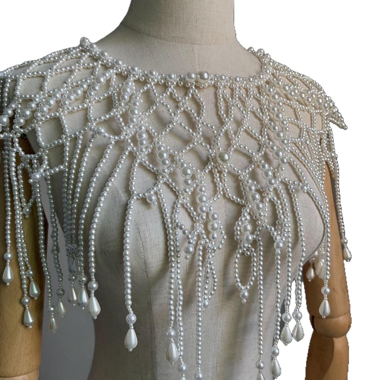 Handmade Pearl Layered Body Ch - огляд і ціна Pearl Trim Chain