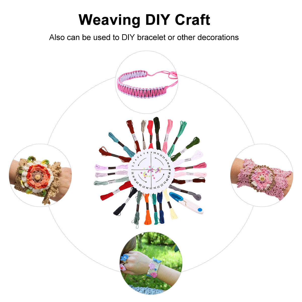 Friendship Bracelet Making Kit - огляд і ціна Embroidery Craft
