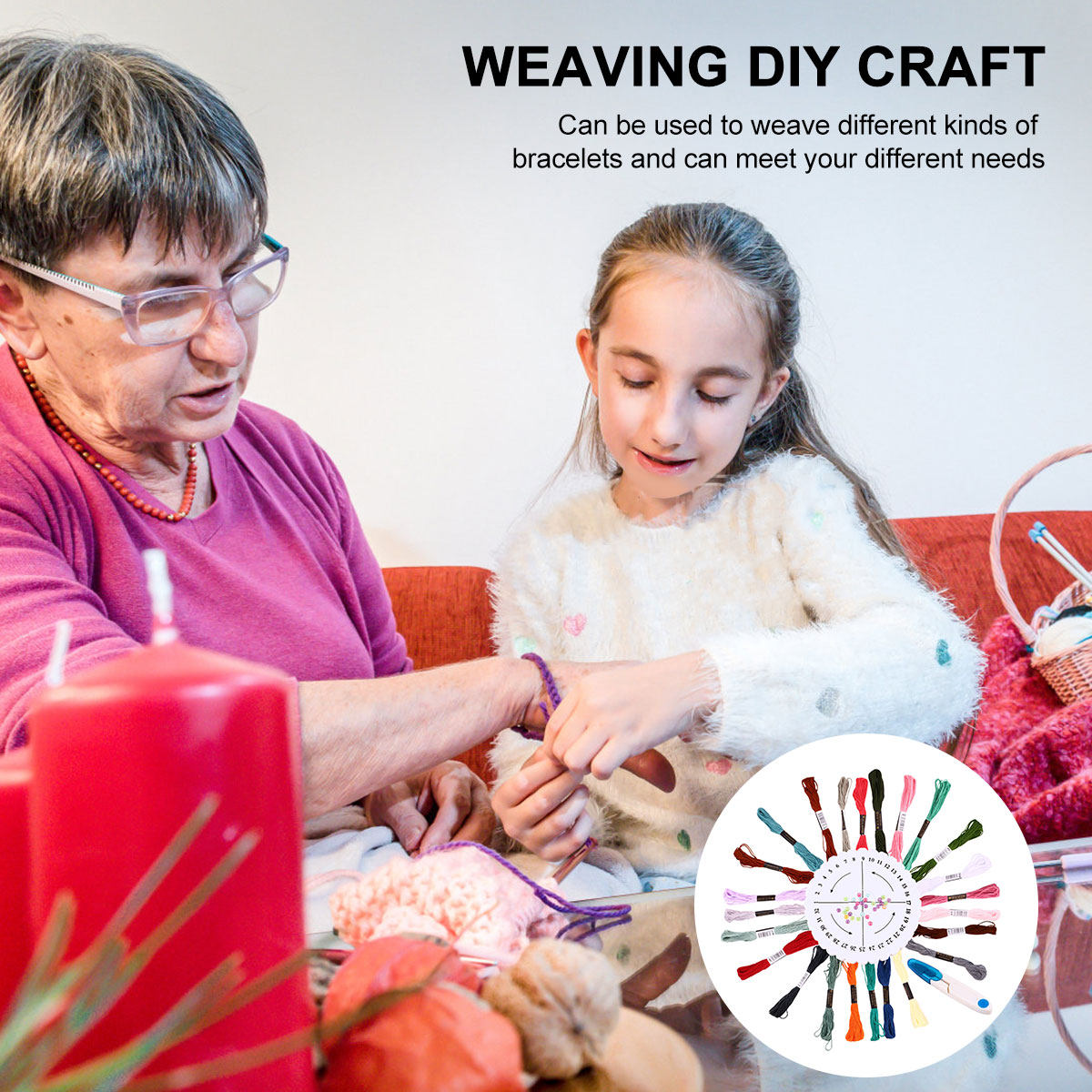 Friendship Bracelet Making Kit - огляд і ціна Embroidery Craft