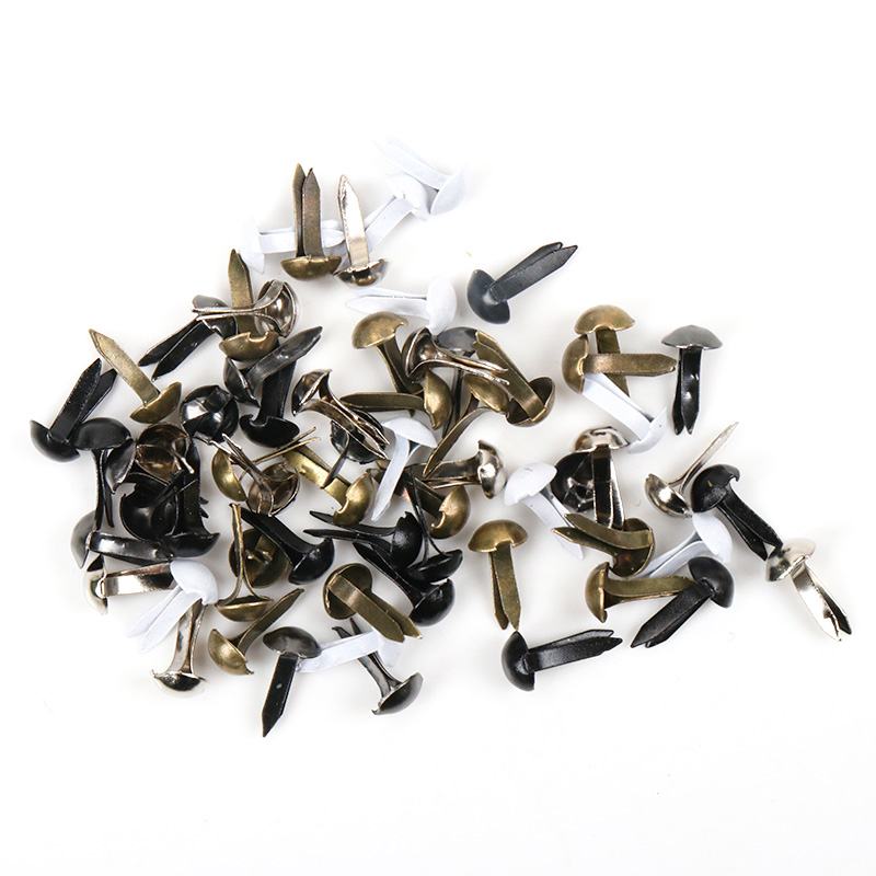 100pcs Mixed Round Metal Brad  - огляд і ціна Embellishments For Scrapbooking