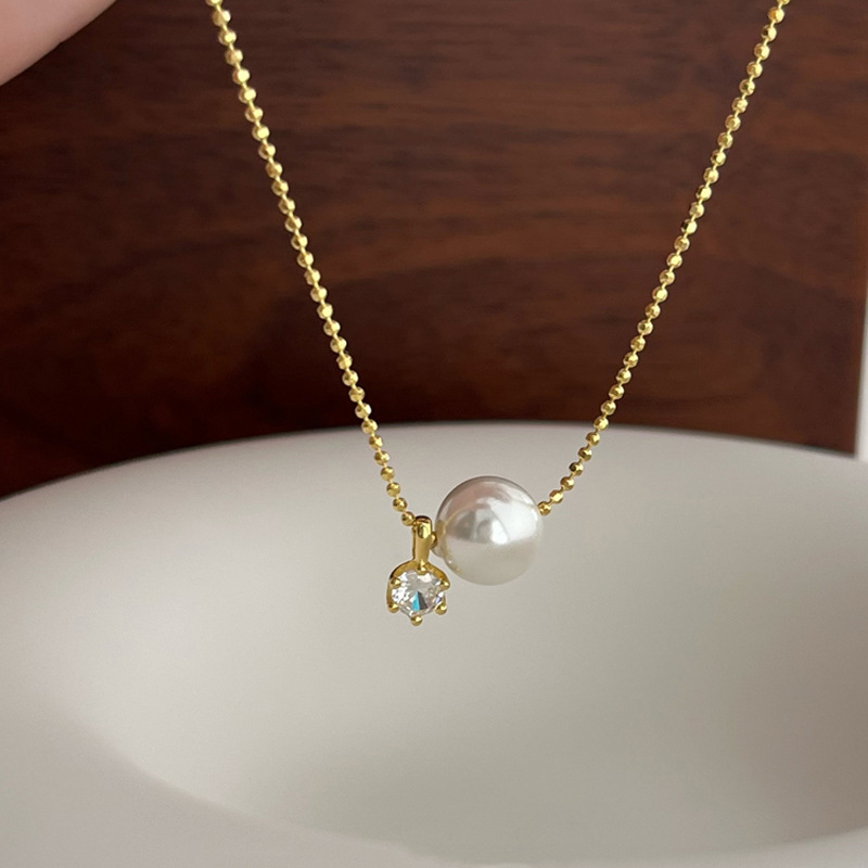 New 925 Sterling Silver Pearl  - огляд і ціна Pearl Trim Chain