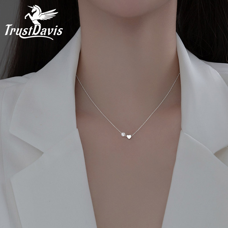 TrustDavis Real 925 Sterling S - огляд і ціна Pearl Trim Chain
