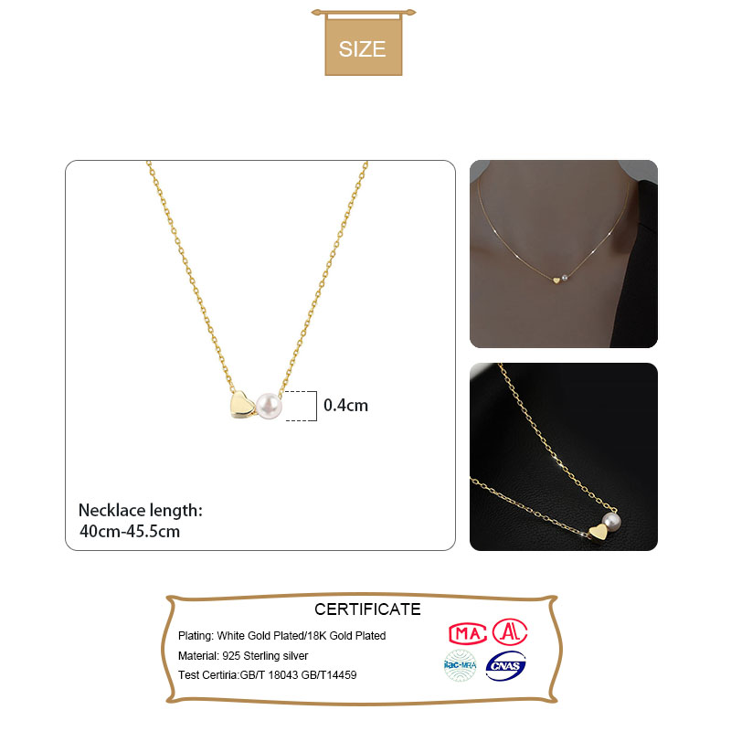 TrustDavis Real 925 Sterling S - огляд і ціна Pearl Trim Chain