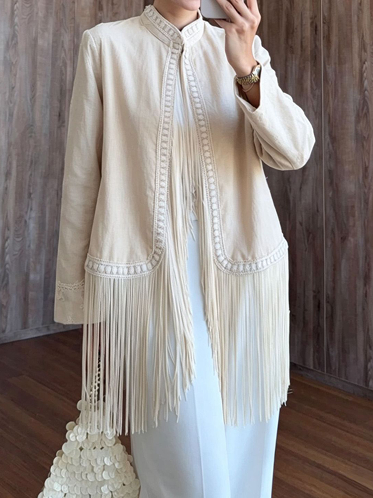 Embroidery Trim Stand Collar L - огляд і ціна Tassel Fringe Trim
