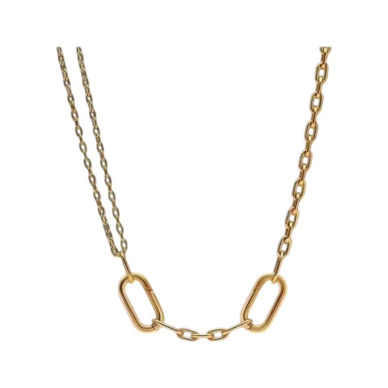 New S925 Silver Lock with Pear - огляд і ціна Pearl Trim Chain