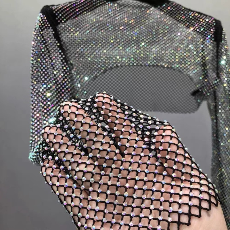 50x120cm Sewing Rhinestones Me - огляд і ціна Crystal Mesh Fabric