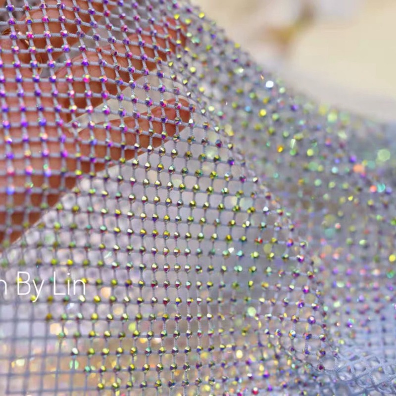 Mistlace Stretch Rhinestone Fi - огляд і ціна Crystal Mesh Fabric
