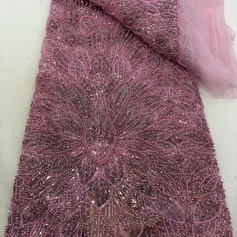 Bubble Bead Beading Flower Mes - огляд і ціна Crystal Mesh Fabric