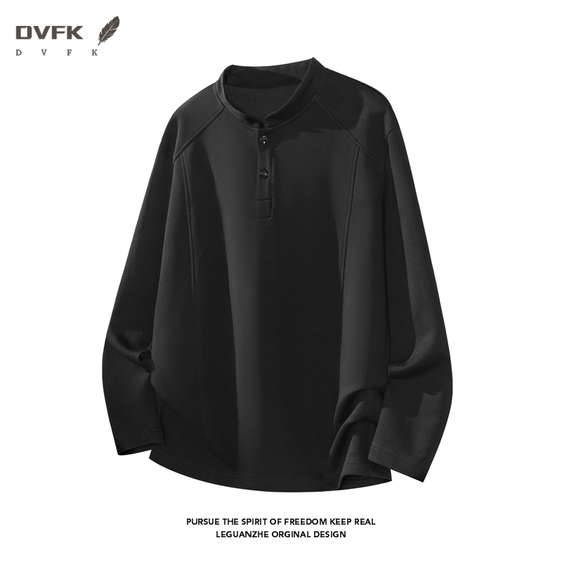 Men Raglan Sleeve Henley Long  - огляд і ціна Embellish Knit