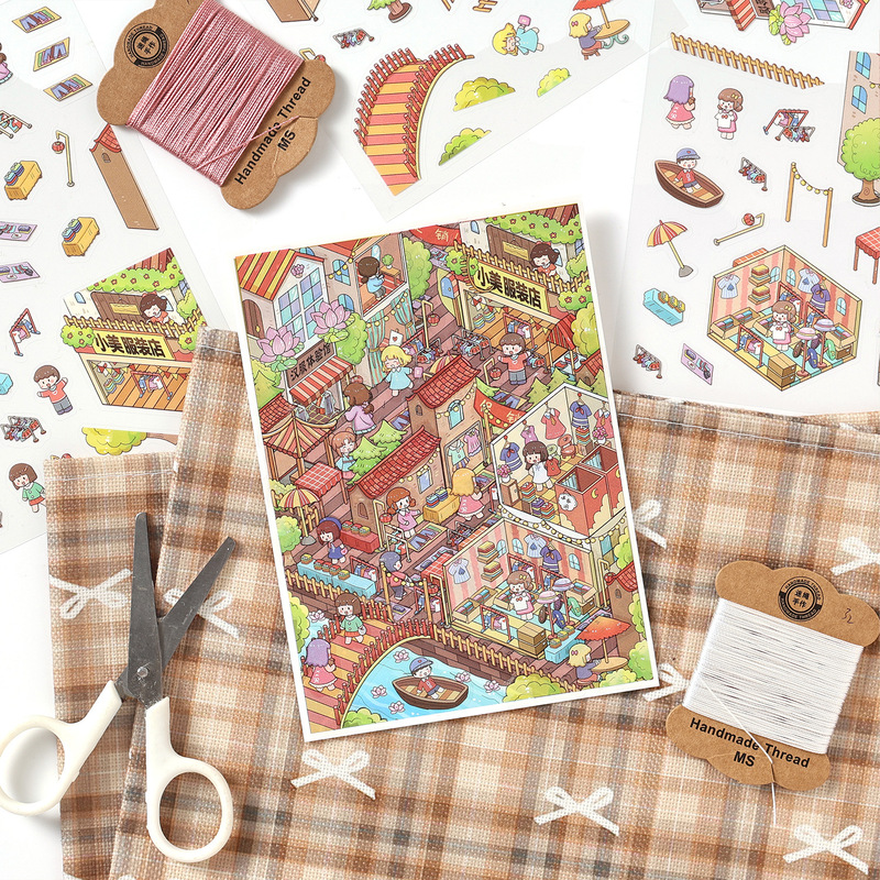 4 Sheets Cartoon Themed 3D Dio - огляд і ціна Embellishments For Scrapbooking