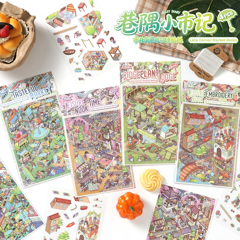 4 Sheets Cartoon Themed 3D Dio - огляд і ціна Embellishments For Scrapbooking
