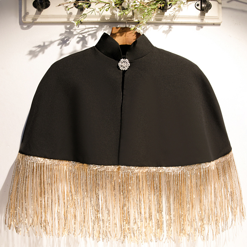 Women's Spring Summer Black Co - огляд і ціна Tassel Fringe Trim
