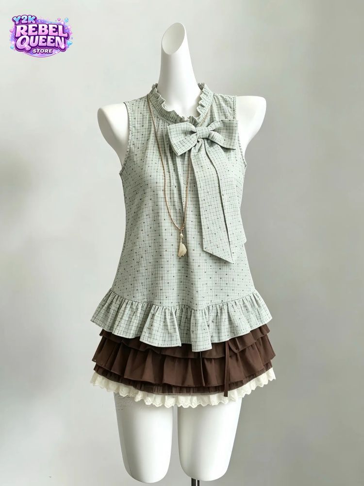 Japanese Vintage Sweeti 2-Piec - огляд і ціна Elastic Lace Trim