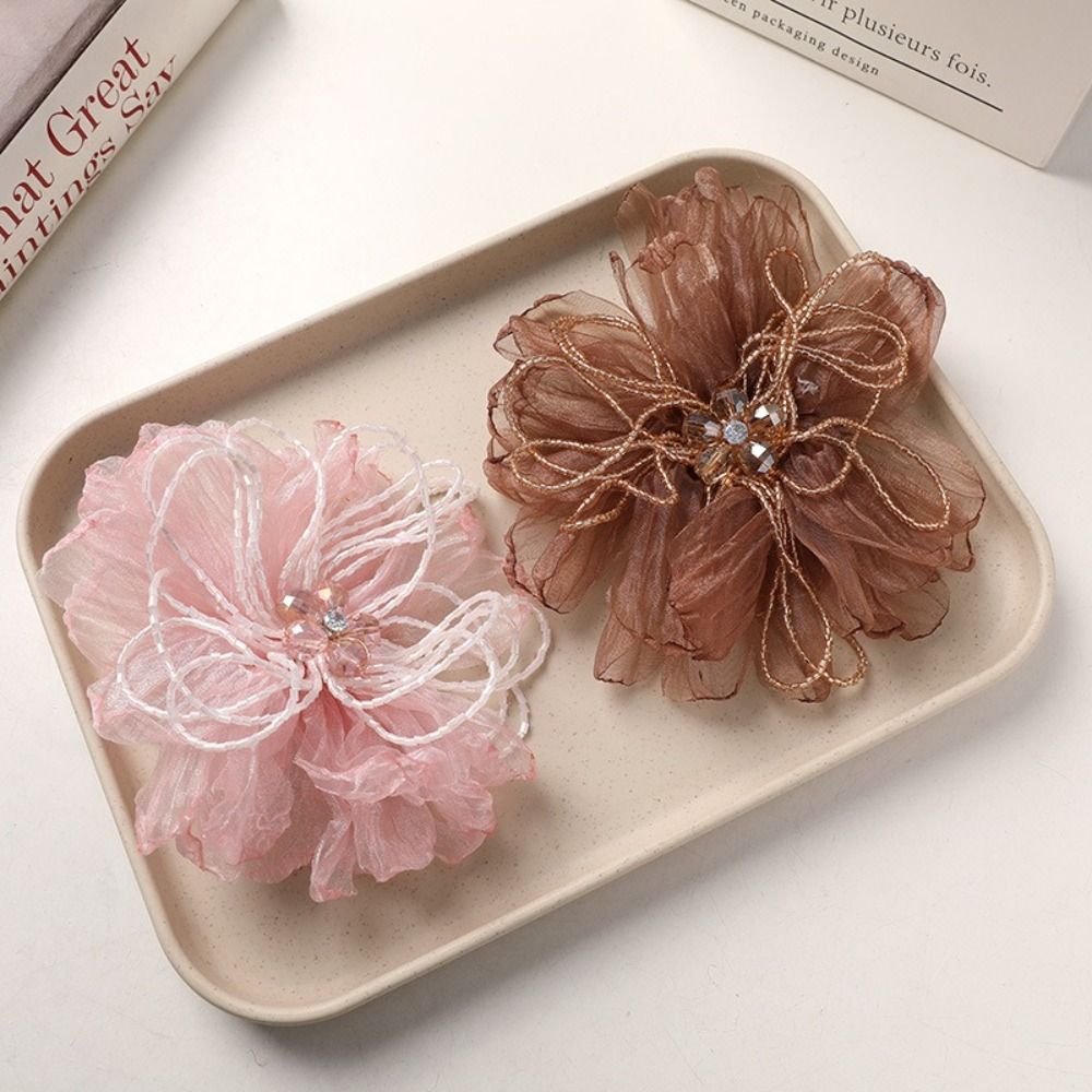 Organza Fabric Flower Patch Be - огляд і ціна Crystal Mesh Fabric