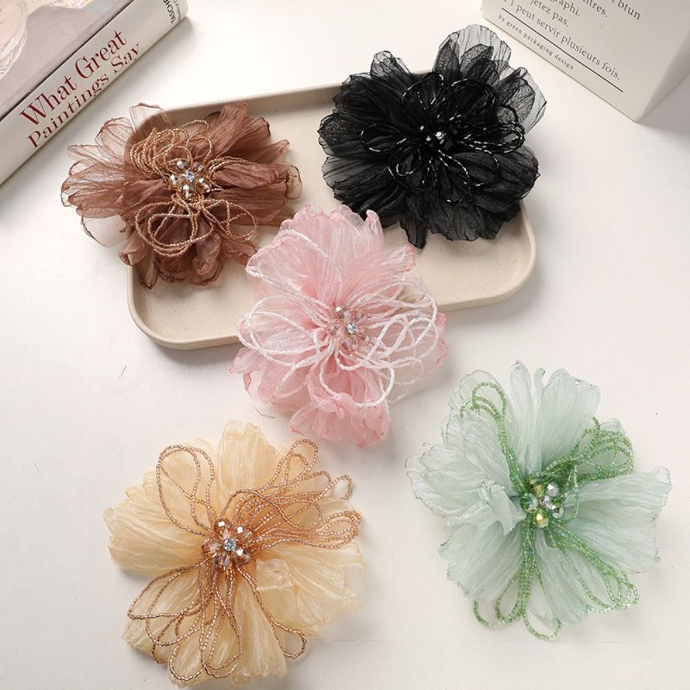 Organza Fabric Flower Patch Be - огляд і ціна Crystal Mesh Fabric